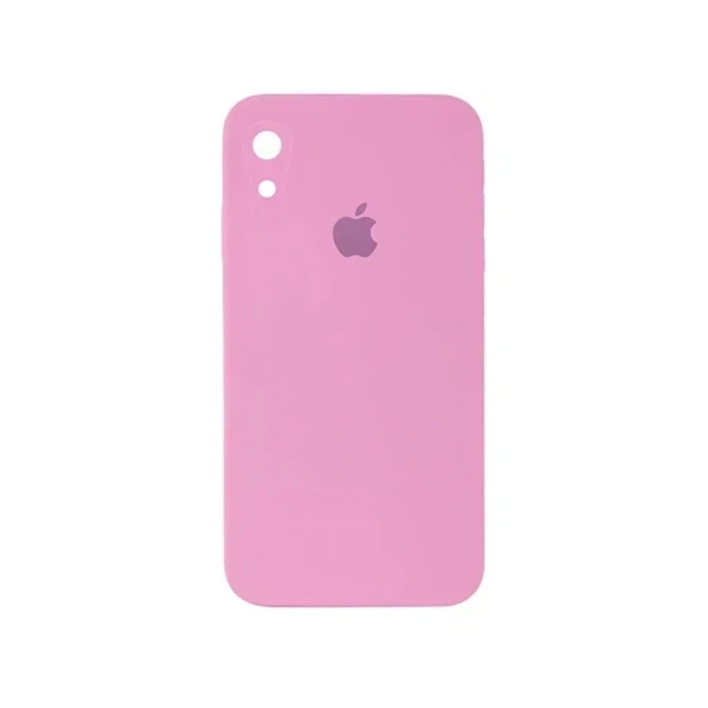 Чехол Silicone Case с закрытым низом и защитой камеры для Iphone XR